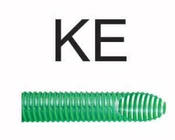 Utilizada para condução e descarga de água, a mangueira Kanaflex flexível KE transparente e espiral verde é muito encontrada em equipamentos do setor agrícolas, como caminhão pipa no abastecimento de água e limpeza de galerias subterrâneas. Esta suporta vários tipos de produtos químicos e materiais abrasivos.