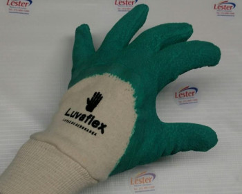 A luva emborrachada é utilizada para resistir a cortes por objetos perfurantes quando manuseados. Também tem uma boa flexibilidade por ser emborrachada com látex natural.