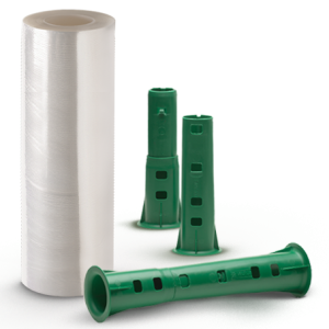 O filme stretch sem tubete é utilizado com um aplicador que encaixa no lugar do tubete de papelão, sendo este um produto ecológico e inovador. Na Lester há filme stretch sem tubete nas versões manual convencional, manual pré-estirado e automático.