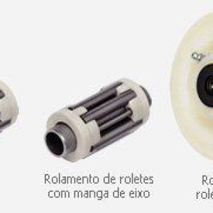 Os roletes schioppa é o rolamento de uso industrial mais empregado e montado nas rodas e rodízios da Schioppa. Indicado para o uso geral, onde há a aplicação de cargas médias com movimentação regular e tração manual. É fabricado em aço carbono e o dimensional do diâmetro do eixo, é fornecido em polegadas. Devido à simplicidade do seu funcionamento e o seu baixo custo, os roletes são indicados para todos os tipos de pisos regulares.