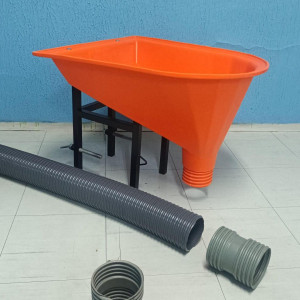 Encontre aqui na Lester o Funil para argamassa, equipamento que agiliza o transporte vertical auxiliando o revestimento da sua fachada !!! Televendas 11 4061-1200