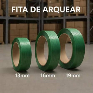 Encontre ofertas imperdíveis de Fita de arquear PET 13, 16 e 19 mm e acessórios para embalagens em geral !!!