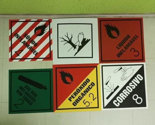 Placas de emergência em São Paulo