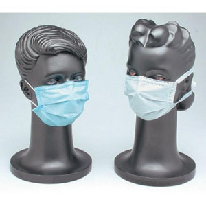 A máscara descartável com elástico oferece barreira de filtração contra partículas suspensas no ar, protegendo o usuário contra poeiras, fumos e névoas.

