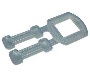 A Fivela plástica para arquear é um produto para manter tensionada as fitas de arquear
Sua aplicação é realizada em processo de arqueação manual com a fita PP preta, conseguindo assim uma carga firme e segura.