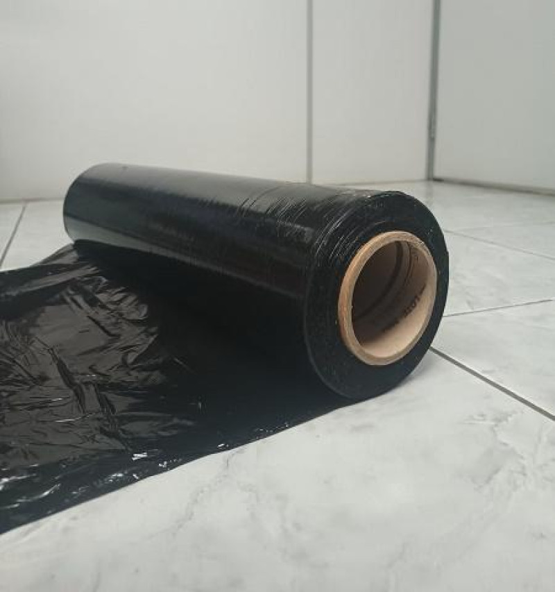 Filme stretch preto 500x25